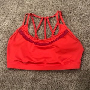 VS red sports bra